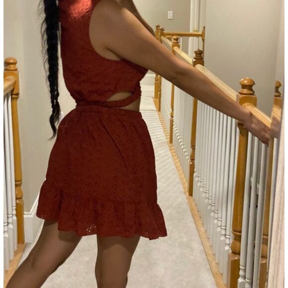 ZARA BLOGGER FAVORITE OPENWORK EMBROIDERED DRESS\ - Picture 9 of 13